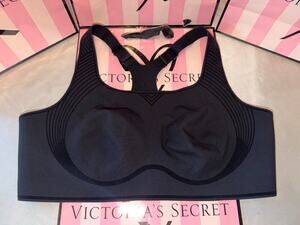 Victorias Secret VSX Sports Bra Sky Wireless Black XL